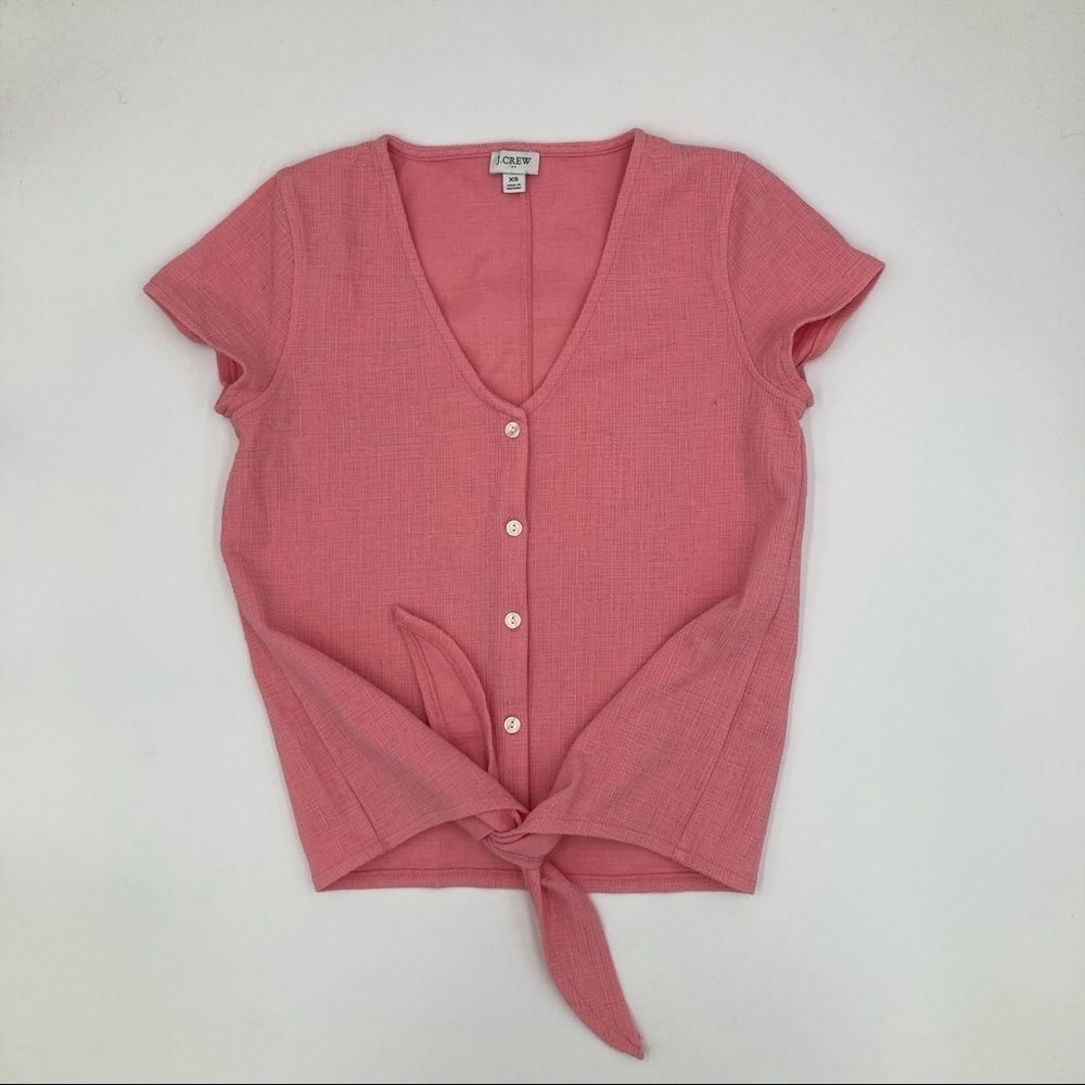 XS Pink J. Crew button up blouse